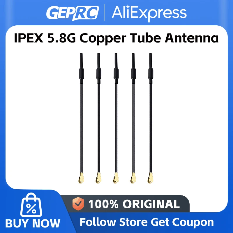 GEPRC IPEX 5.8G Copper Tube Antenna IPEX 2.4G Connector 5.8GHz DIY RC Lower Impedance FPV Quadcopter Drone Freestyle Parts