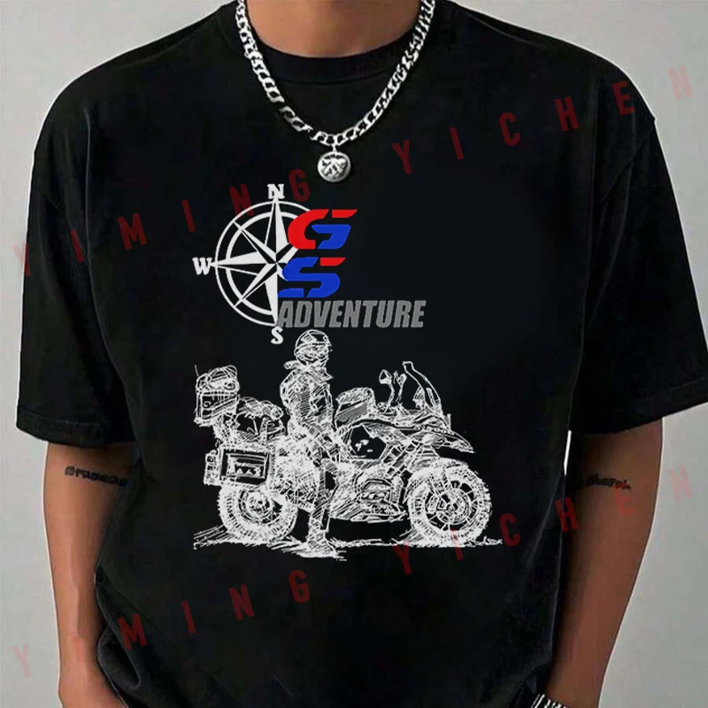 Drive The Classic Motorcycle GS 1250 R 1250 GS E30 T-Shirt Moto Riders Summer Men's Fashion Casual O-Neck Tops Tee 2026
