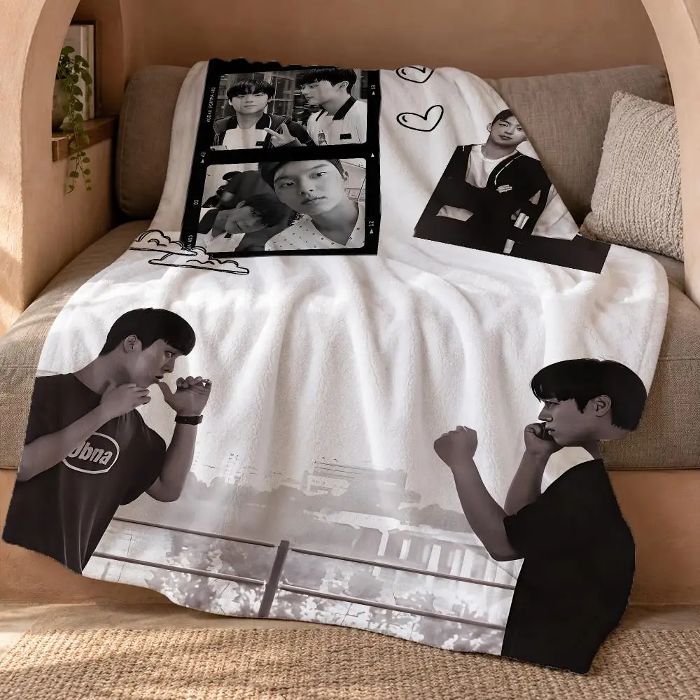 Korean Drama Weak Hero Class 2 Throw Double Sided Flannel Throw Blanket Soft Travel Camping Sofa Bed Home