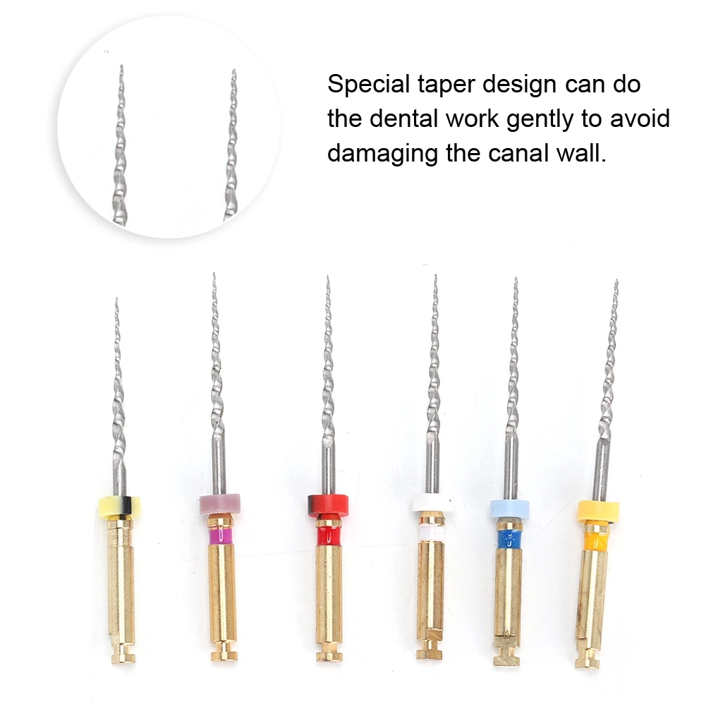 Professional Dental Root Canal Niti Arquivo, Agulhas Endodônticas, Dental Instrument, SX-F3 Limpeza, Higiene Oral, Uso Dentista, 6pcs