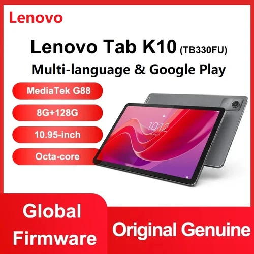 글로벌 펌웨어 정품 레노버 패드, Zhaoyang 탭 K10 10.95, 90Hz MTK Helio G88 태블릿, 8GB 128GB CN 버전, 7040mAh, 신제품 