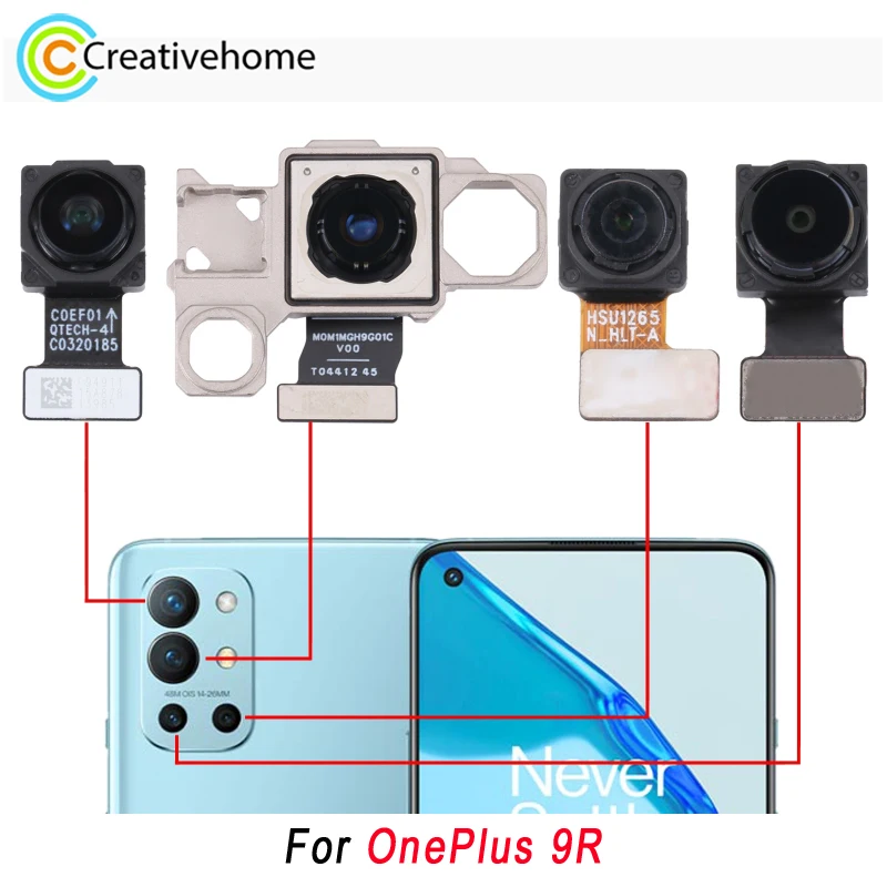 For OnePlus 9R Rear Camera Module Replacement Main & Wide & Macro & Depth Cameras