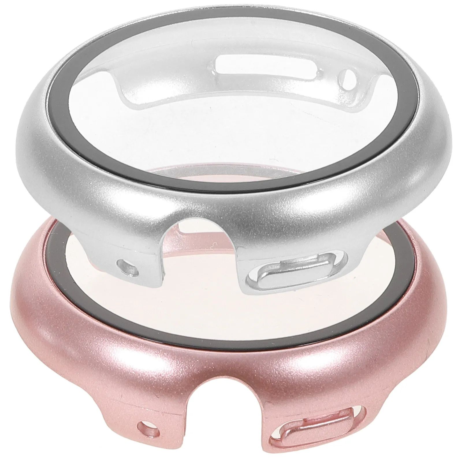 

2 шт. защитных чехлов из закаленного стекла для часов, полное покрытие, защита от царапин, ударопрочный защитный чехол для ежедневного использования, совместим с