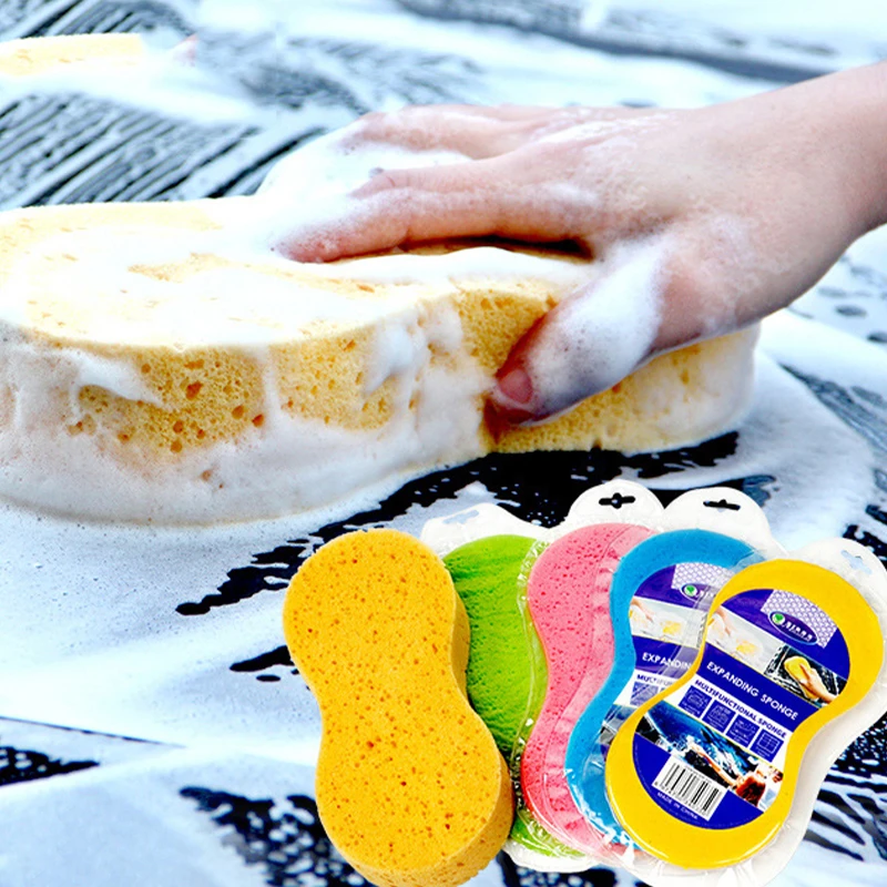 Coral Sponge Car Auto Washing Cleaning Sponge High Foam Cleaning Washing 8 Shape Honeycomb Car Cleaning Sponge