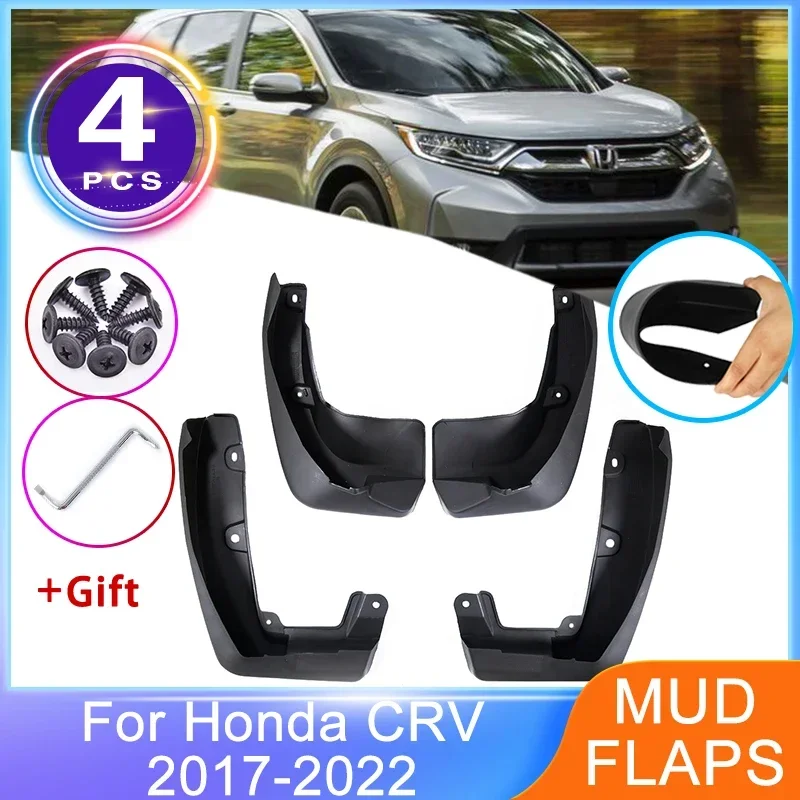 

4Pcs Car Mud Flaps For Honda CRV 2017~2022 Auto Mudguards Splash Guards Front Rear Fender Wheel Protector New Upgrade MudFlaps