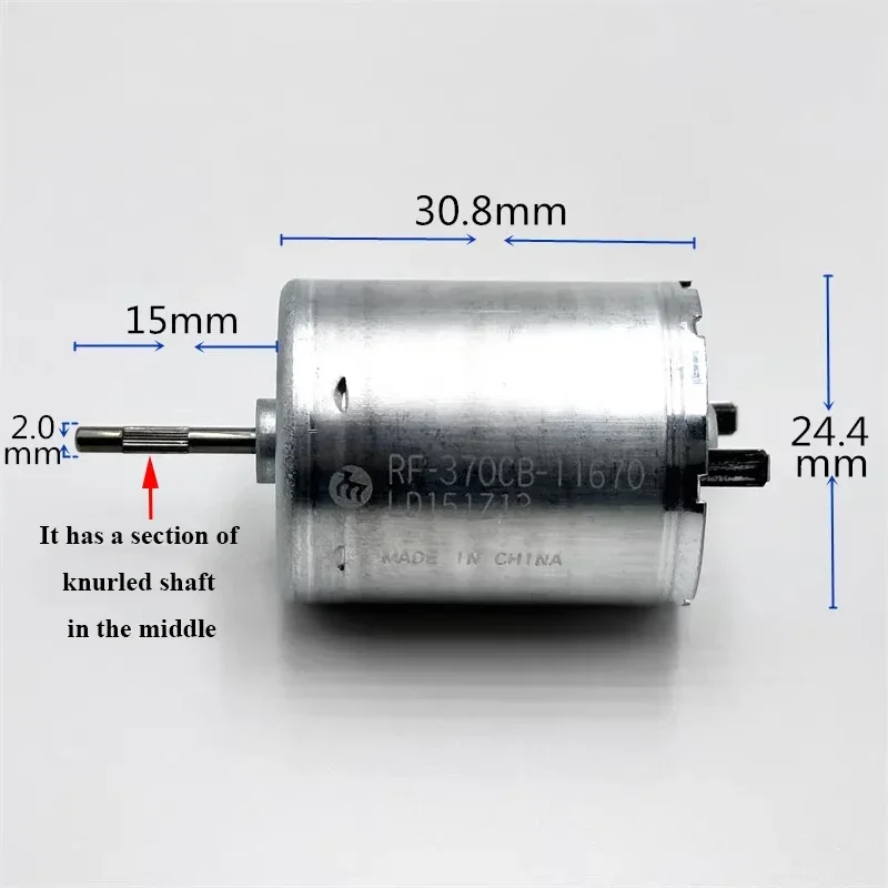 

Mabuchi Precious Metal Brush Mini 24mm Mute Round Electric Motor RF-370CB-11670 DC 6V 12V 18V 24V 6000RPM for Air Conditioning