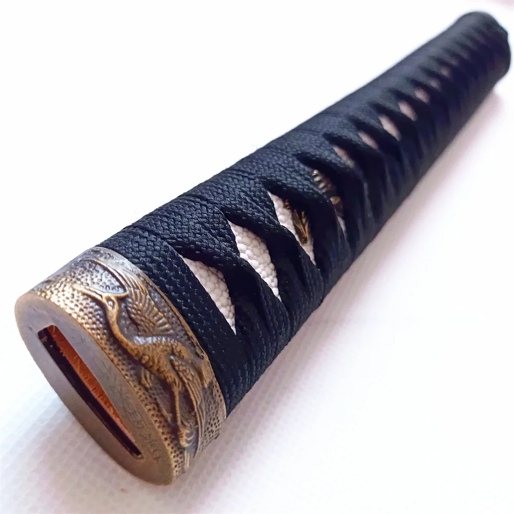 26cm Tsuka Handle Hilt Alloy Fuchi Kashira Menuki For Japanese Real Japan Samurai Katana Ninja Tanto Wakizashi Sword Fittings