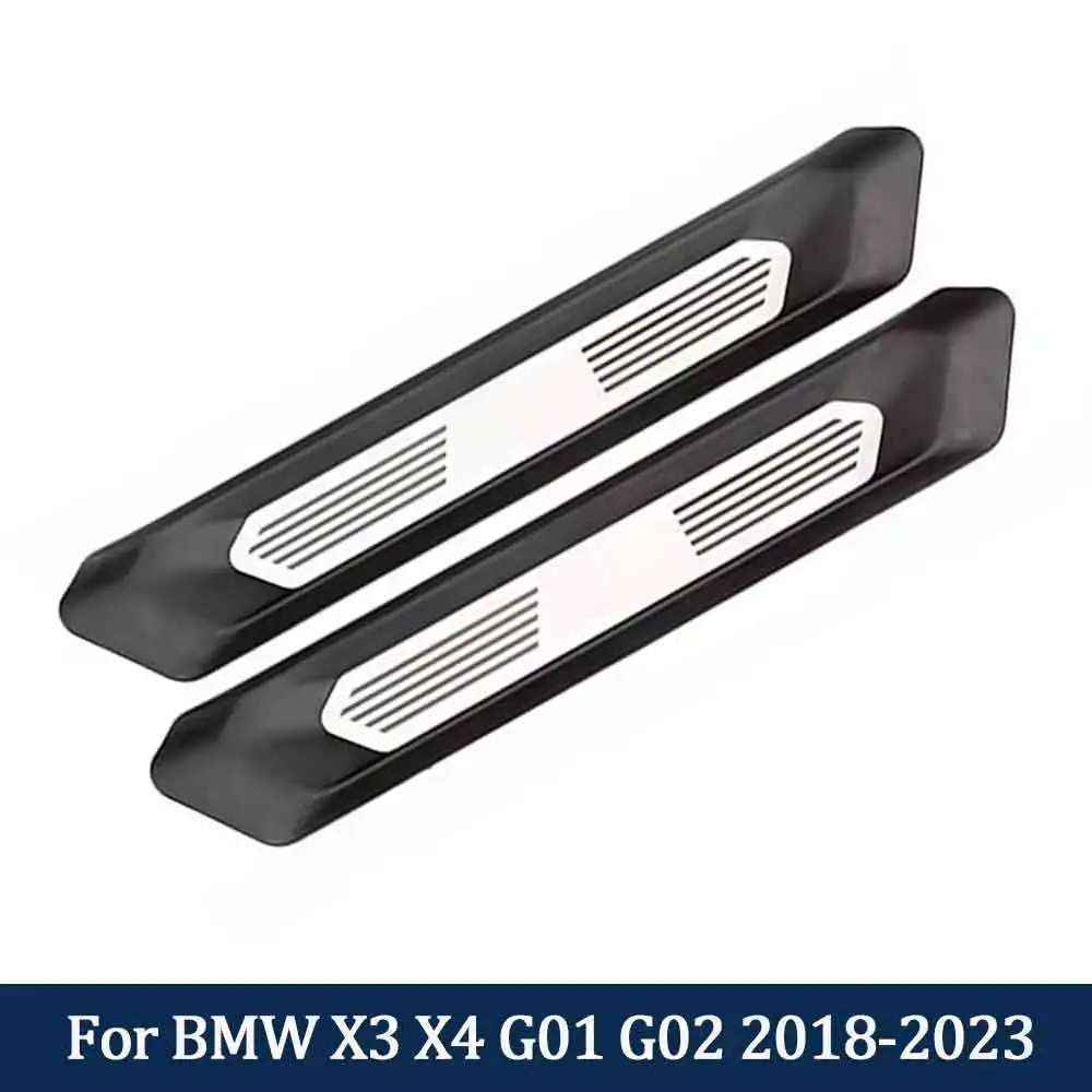 

For BMW X3 X4 G01 G02 2018-2023 Automotive Rear Door Sill Decorative Strip (ABS/Stainless Steel) Car Modification Parts