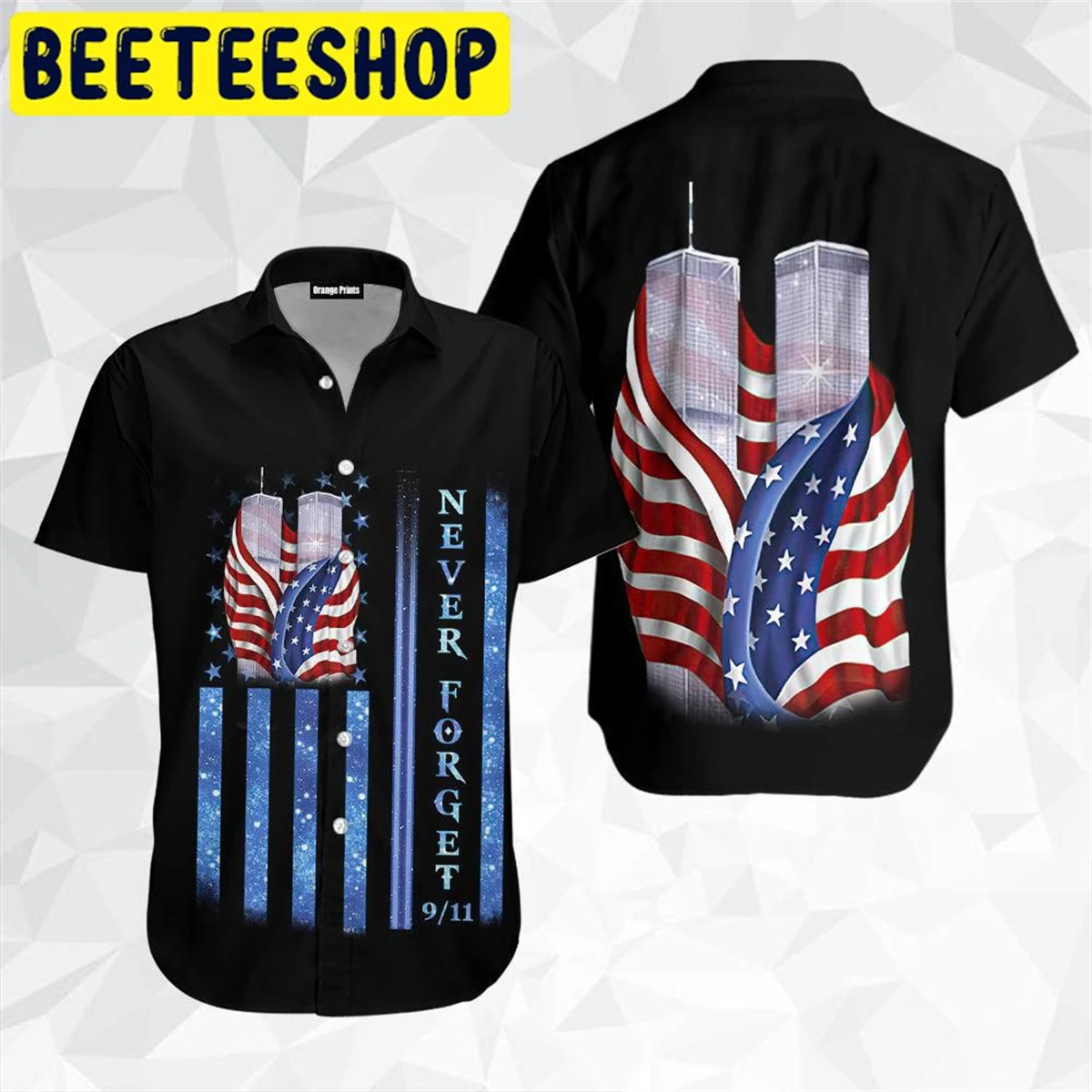 

Men's Short Sleeve Shirts American Flag Print Everyday Comfort Casual Lapel Men's Tops Plus Size Fashionable Men's Shirts