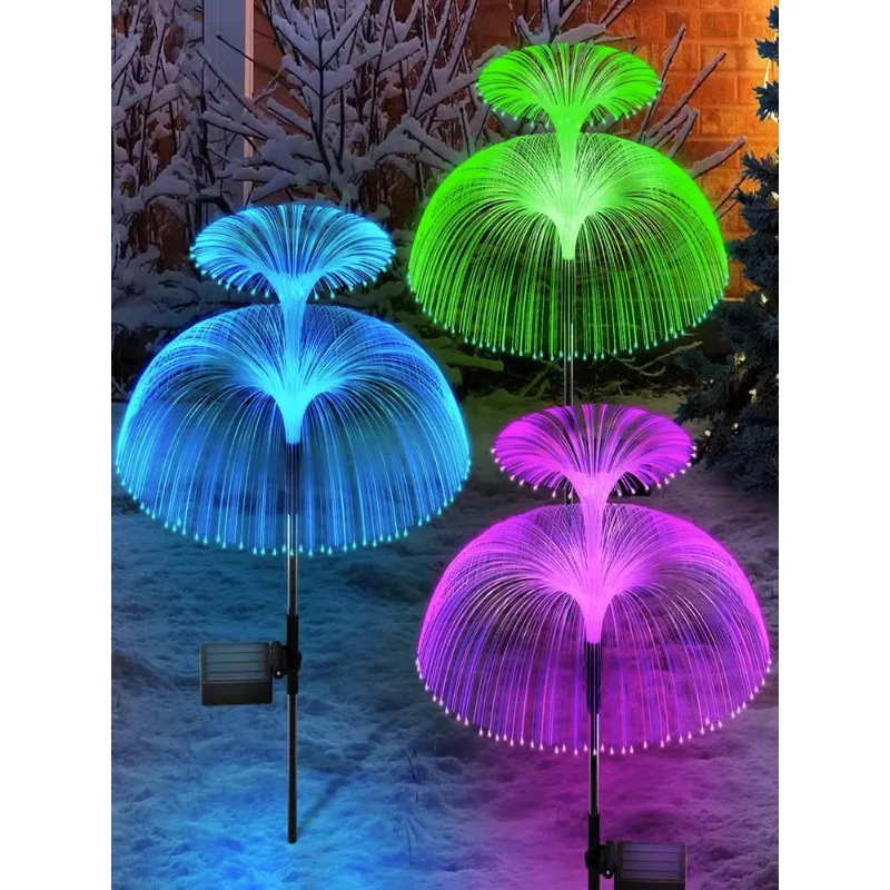 

outdoor waterproof courtyard landscape light, garden festival atmosphere layout, jellyfish shaped decorative light