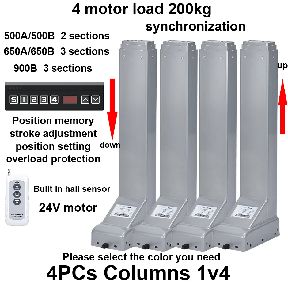 HALL Synchronization Control Electric lifting column Electric Table Leg Position Display Height Adjustment 24V Silent Motor