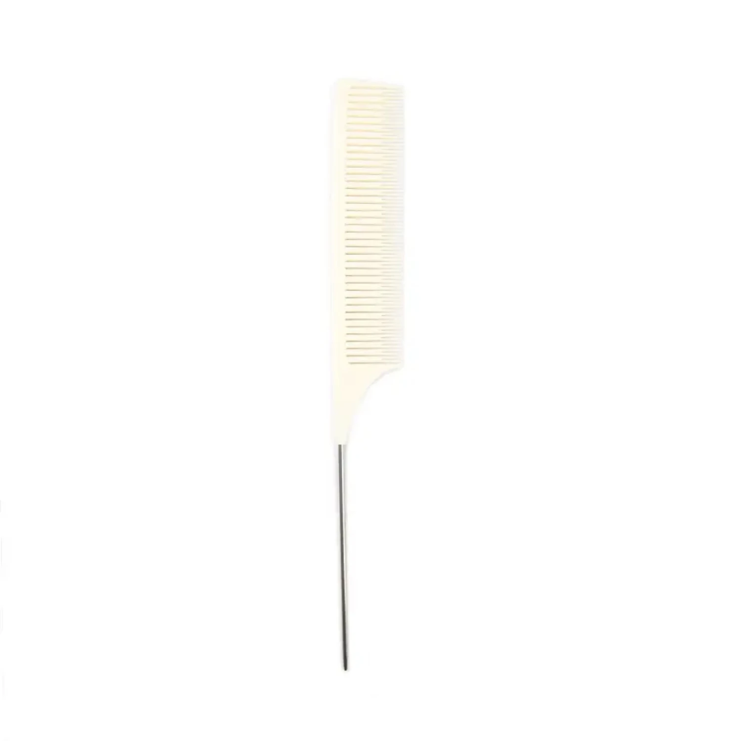 Professional Anti-static Black Fine-tooth Metal Spiked Stainless Steel Styling Salon Cut Comb - Hair Tail Comb