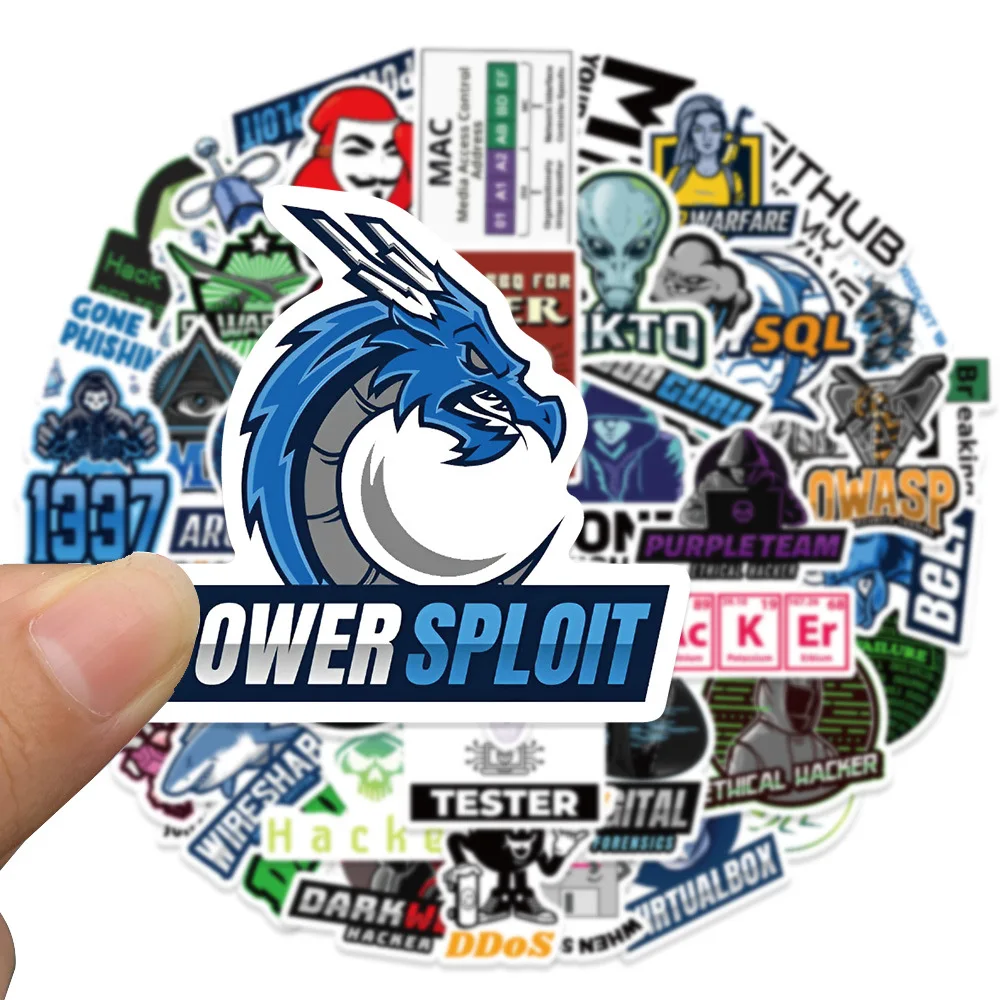 

50PCS Programming Hacker Stickers Graffiti DIY Laptop Luggage Phone Computer Notebook PVC Waterproof Decals Toys For Kids Gifts