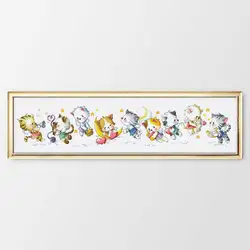 G118 Stich Cross Stitch Kits Craft Packages Cotton Fabric Floss Counted New Designs Needlework Embroidery Cross-Stitching