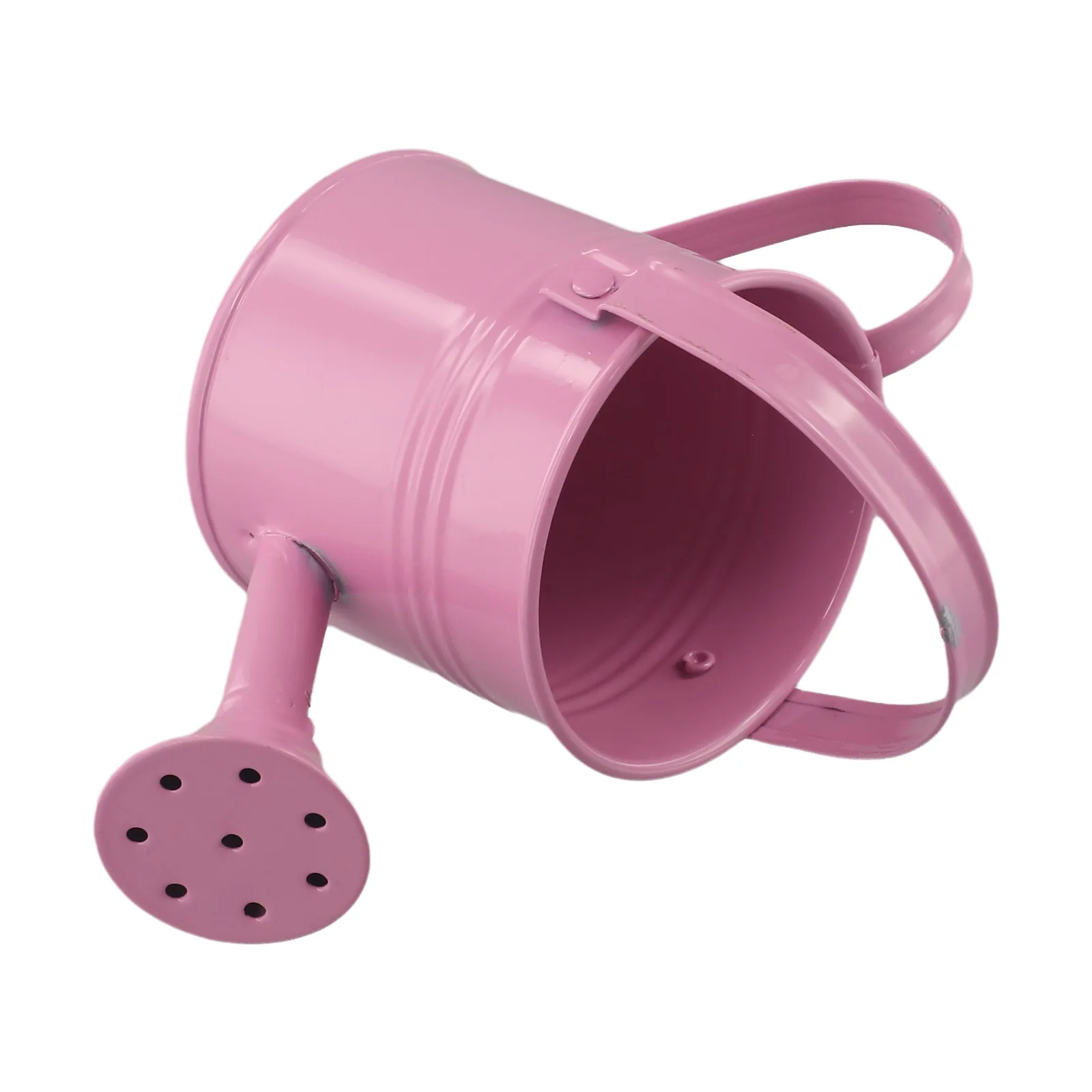 1 Pcs Watering Can Metal Pink/Beiges/Light Green Reusable Smooth Pouring Stable Position Thick Base Watering Can