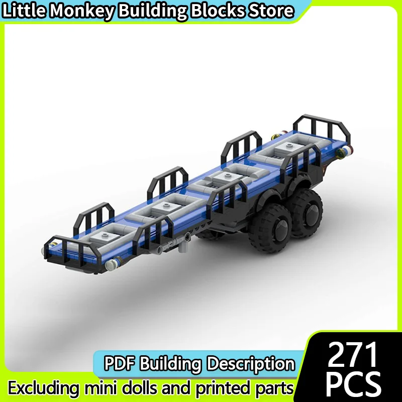 

Urban Rescue Vehicles Model MOC Building Bricks Flatbed Transport Trailer Modular Technology Children Holiday Gifts Assemble Toy