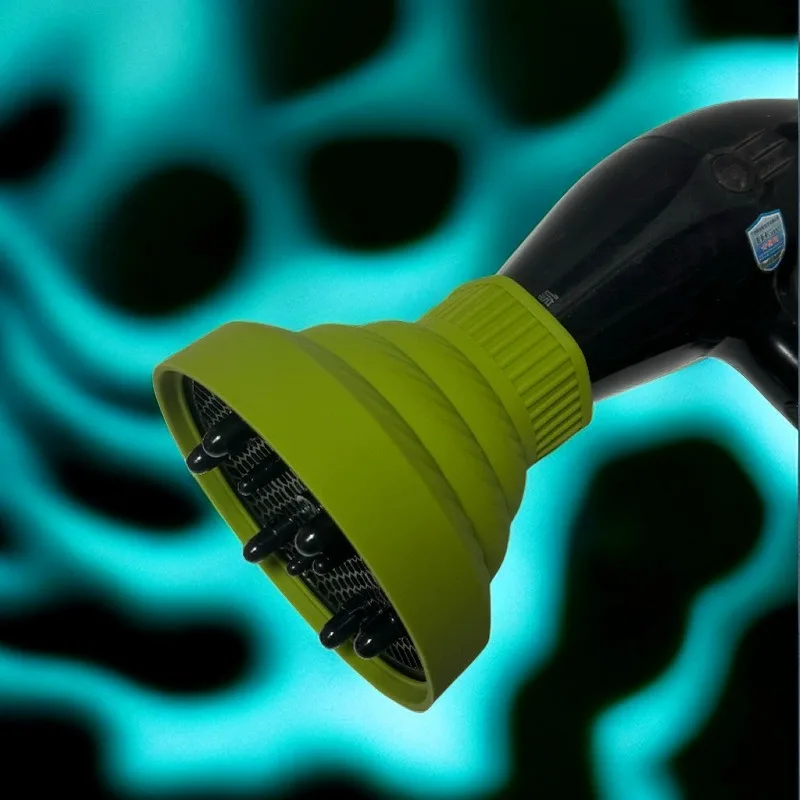 1 قطعة مجفف شعر سيليكون الناشر غطاء طوي مقاومة للحرارة مجفف شعر مجعد تجفيف منفاخ تصفيف الشعر اكسسوارات