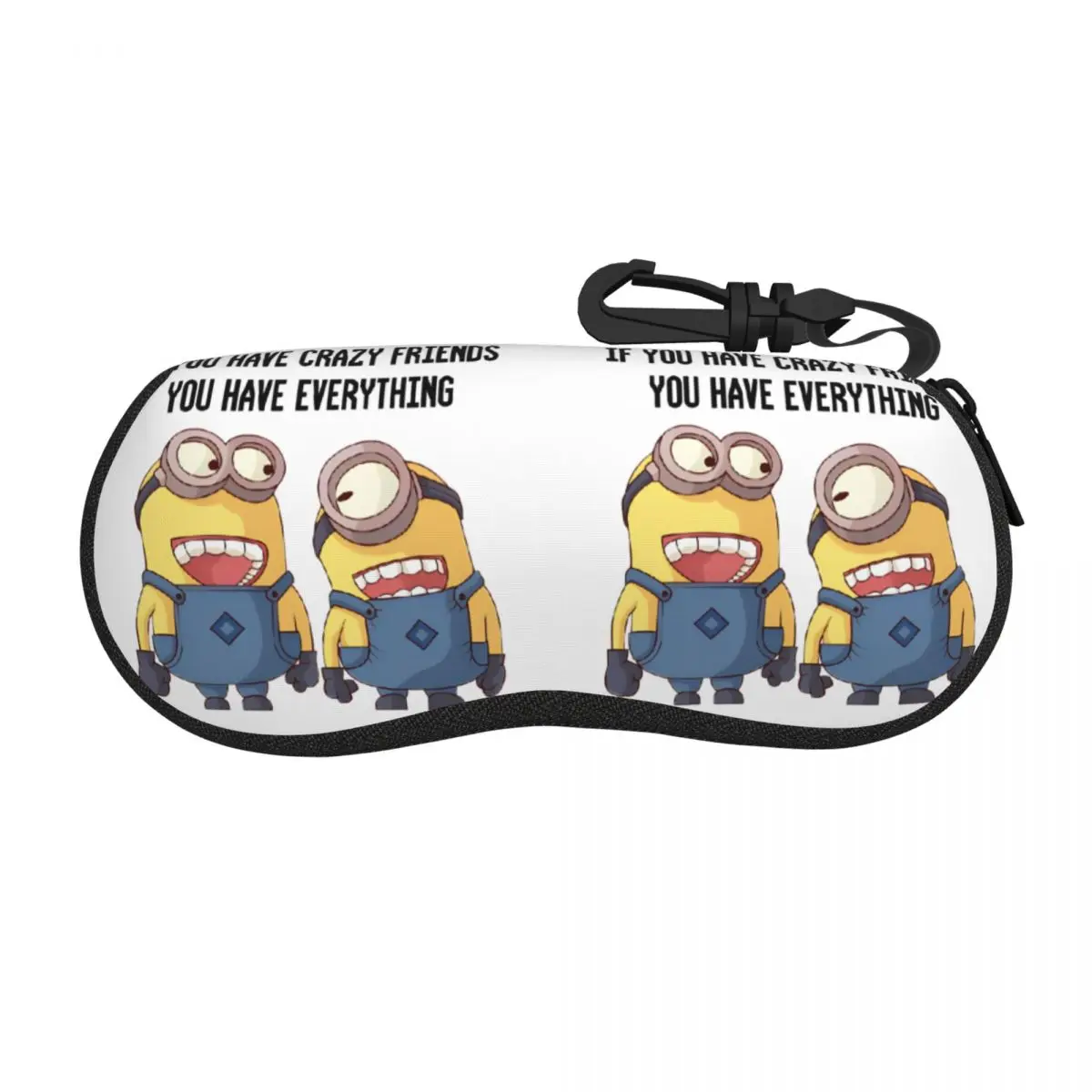 Crazy Friends Minions Glasses Case Protective Sunglasses Storage Box Office Eyewear Container