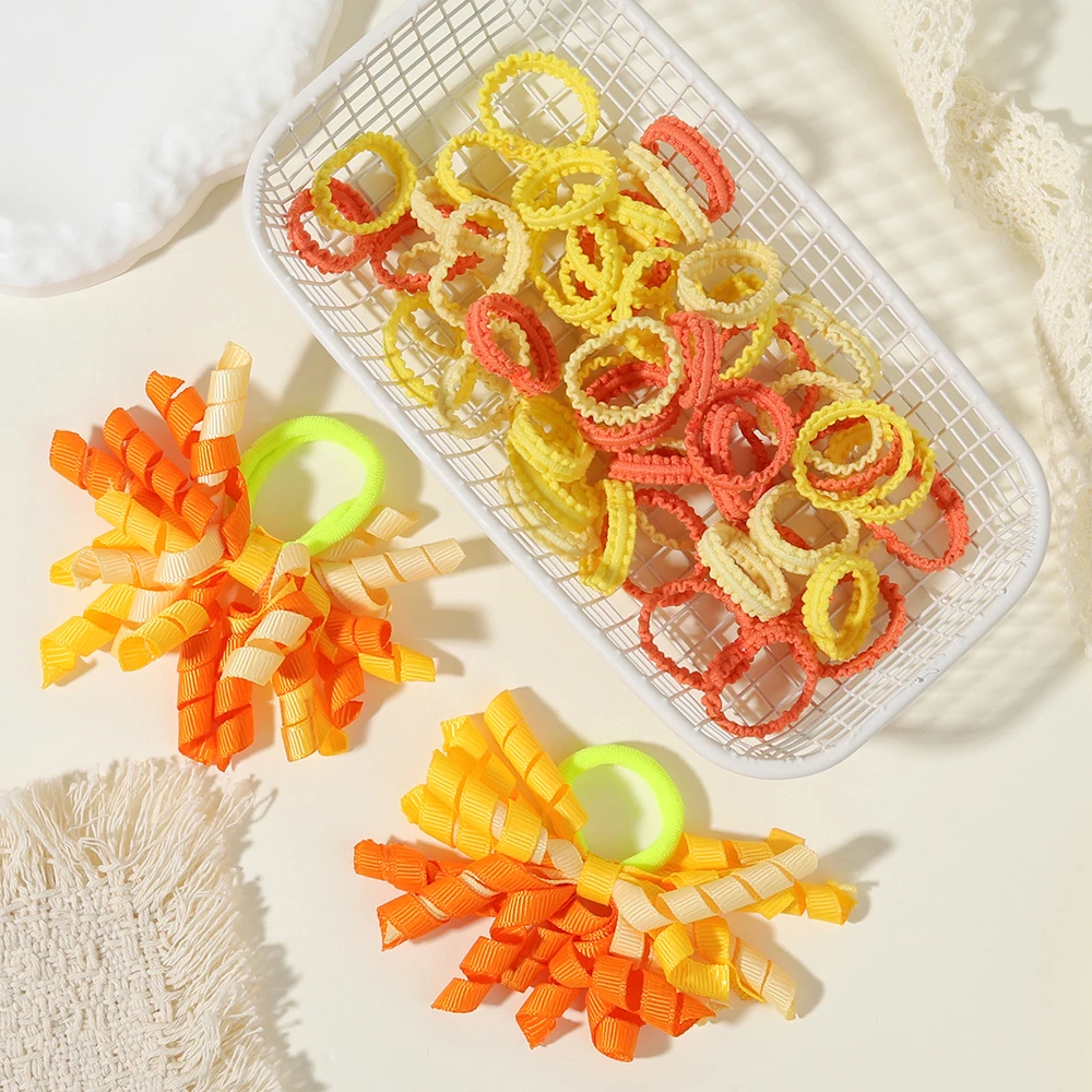 52/57-teiliges Mädchen-Haarschmuck-Set, für Kinder, Babys und Mädchen, Haarspangen, Stirnbänder und Stirnband-Dekorationen – Detail 15