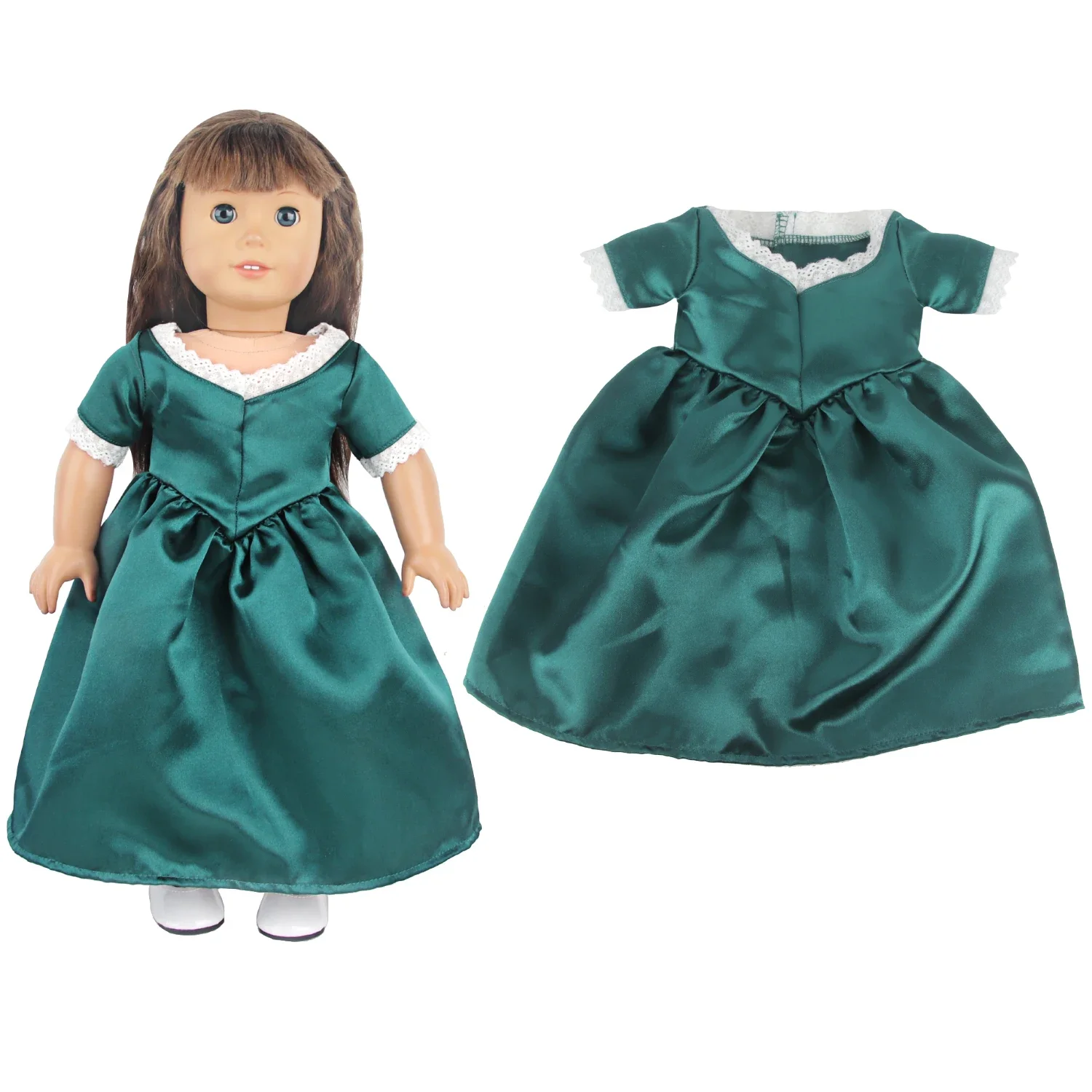 Robe de princesse beurre pour fille américaine 18 amaran, jupe à bulles, robe de mariée pour bébé nouveau-né de 43cm, accessoires beurre fille russe OG