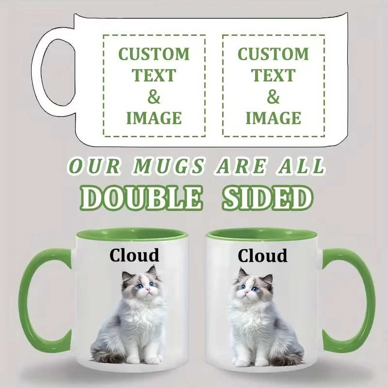 Custom Ceramic Mug Color Insid - Sublimation Mug White incelemesi ve fiyatı