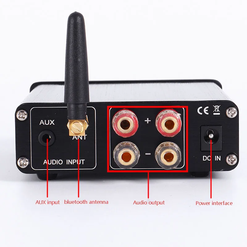 Class D Digital Audio Amplifier 50W*2 Output Power TPA3116 Chip Stereo Amplifier ATS2825 Bluetooth 5.0 Support APTX HD Format