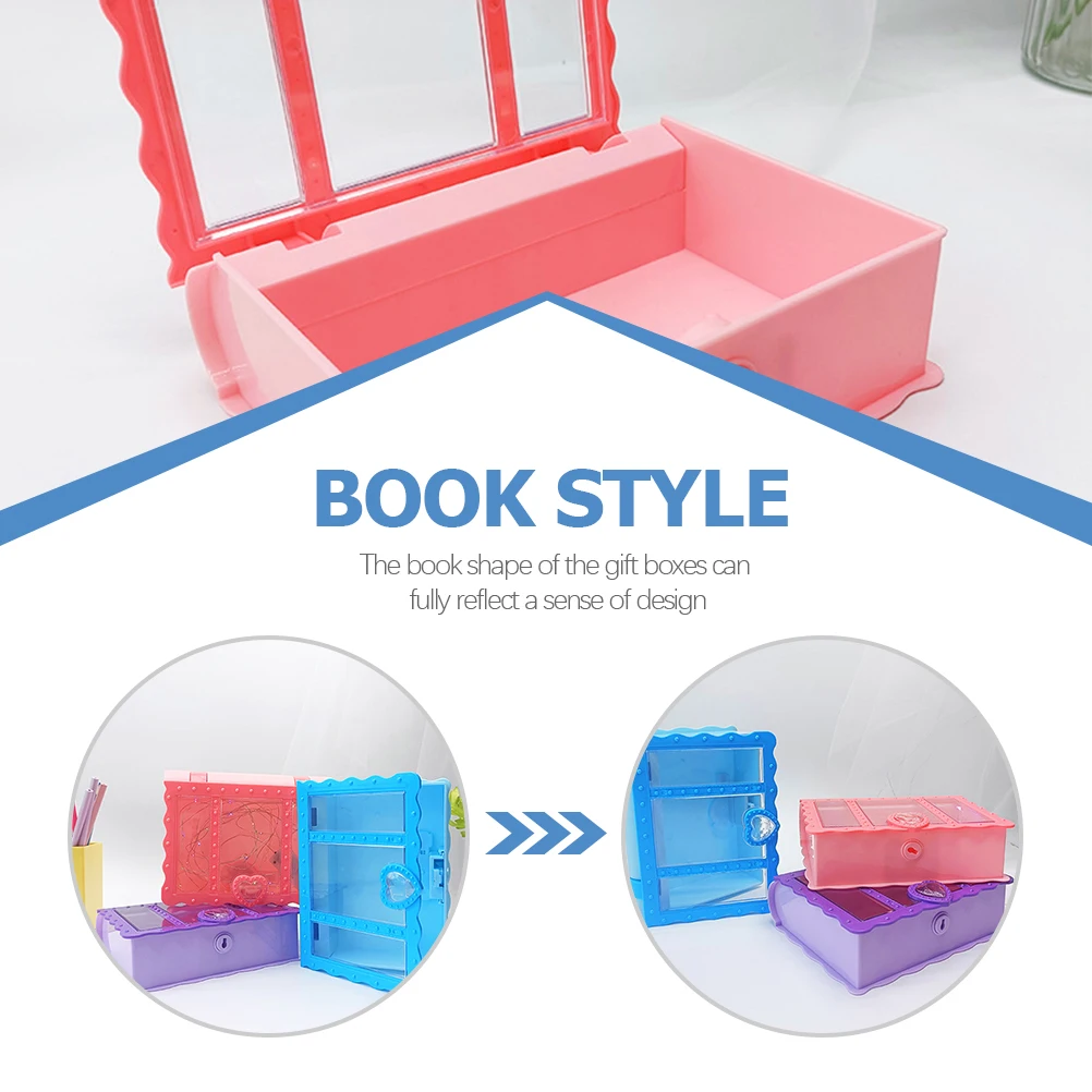 

3Pcs Witchcraft Themed Candy Box Book-Shaped Gift Container with Lock for Birthday Bridal Shower Party Favors Kids Craft