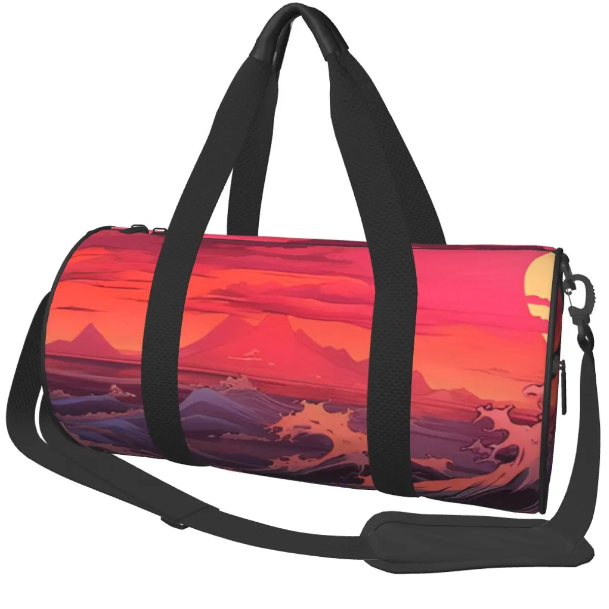 

The Great Wave Of Kanagawa Спортивная сумка Оксфорд Спортивные сумки Аксессуары для спортзала Дорожная тренировочная сумка Фитнес-сумка для мужчин и женщин