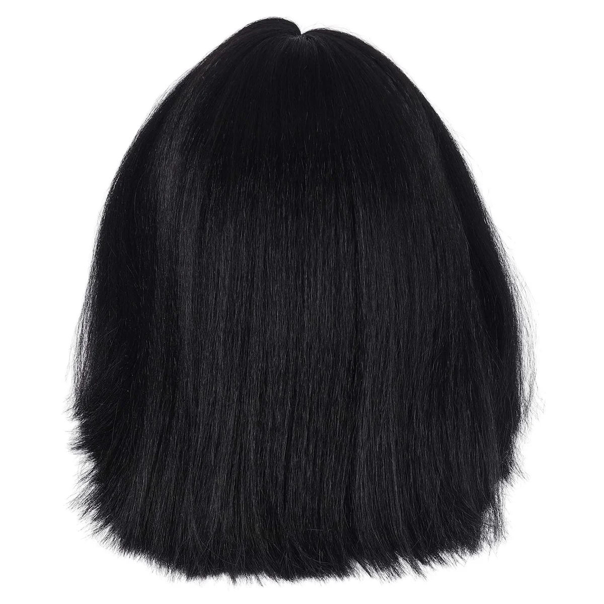 WIND FLYING 12 Inches Center Parted Wig Set Black Wig Set African Short Hair Fluffy Soft European American Chemical Fiber Wig