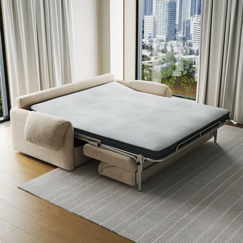 Hotel apartment flipped sofa bed dual-purpose light luxury multi-functional small apartment household sofa with mattress