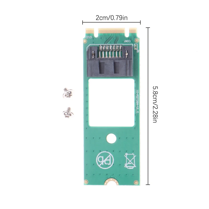 NGFF para 7Pin Adaptador SATA, Conversor SSD, Cartão Adaptador, Ferramenta de Detecção para SATA3, Protocolo SATA2 SSD SATA, Alta Qualidade, M.2, 1Pc