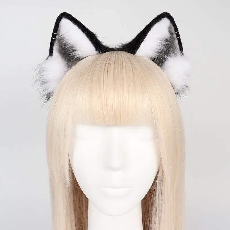 

Cat Ear Headband Cat Ear Headband Cosplay Earrings Plush Animal Ear Hair Accessories
