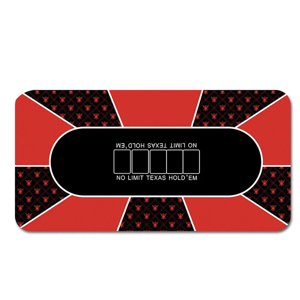 

Thicken Multiplayer Texas Hold 'em Poker Mat Rubber Casino Game Table Mat Large-sized Poker Mat for Gatherings Accessories