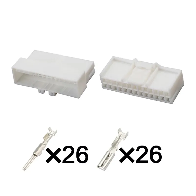 1 Set 26 Way AC Assembly Automobile Connector 936133-1 Car Plastic Housing Socket 936098-1 Auto Replacement Plug Parts