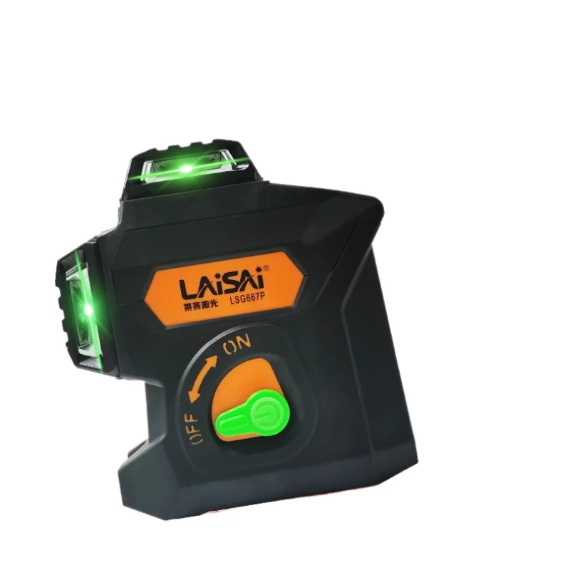 

Лазерный уровень 12-проводной настенный монтаж зеленого света LSG667P
