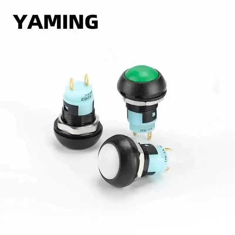 Picture 7: 12mm Big Ball Head Mini Push Button Switch Self-Locking Fixed Latching Waterproof Doorbell Access Control