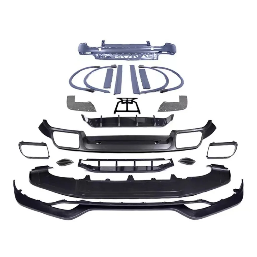 

Hot selling Facelifts for Porsche Cayenne to Turbo TKT sport Body Kit 2017-2021 front bumper rear bumper grille rear diffuser