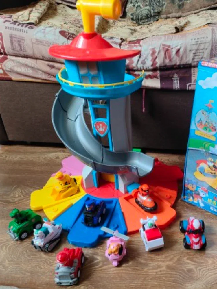 AliExpress Paw Patrol Toy Set Cartoon Anime Figures Patrol Canine Chase Skye Rebound Bicycle Home Decoration Kids Christmas Birthday Gifts