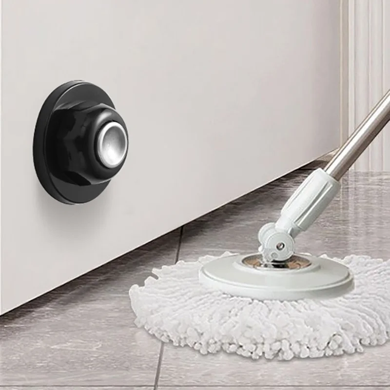 توقف الباب المغناطيسي القصير بدون حفر للمنزل والمكتب مغناطيس قوي للأرضية من السيليكون المضاد للتصادم #1