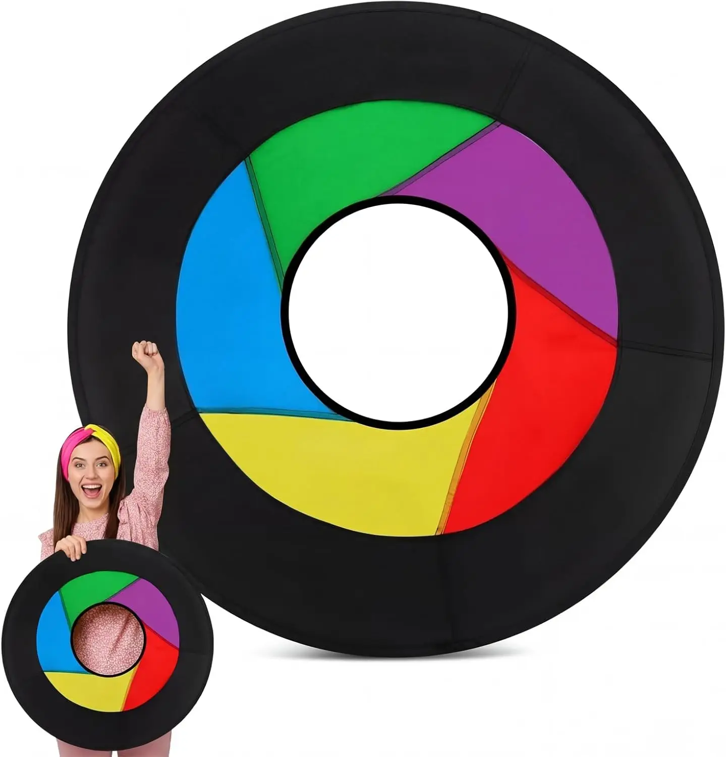 

Giant Flying Disc Soft Foldable Ring Throwing Safe Lightweight Fabric Outdoor Fun for Kids Adults Family