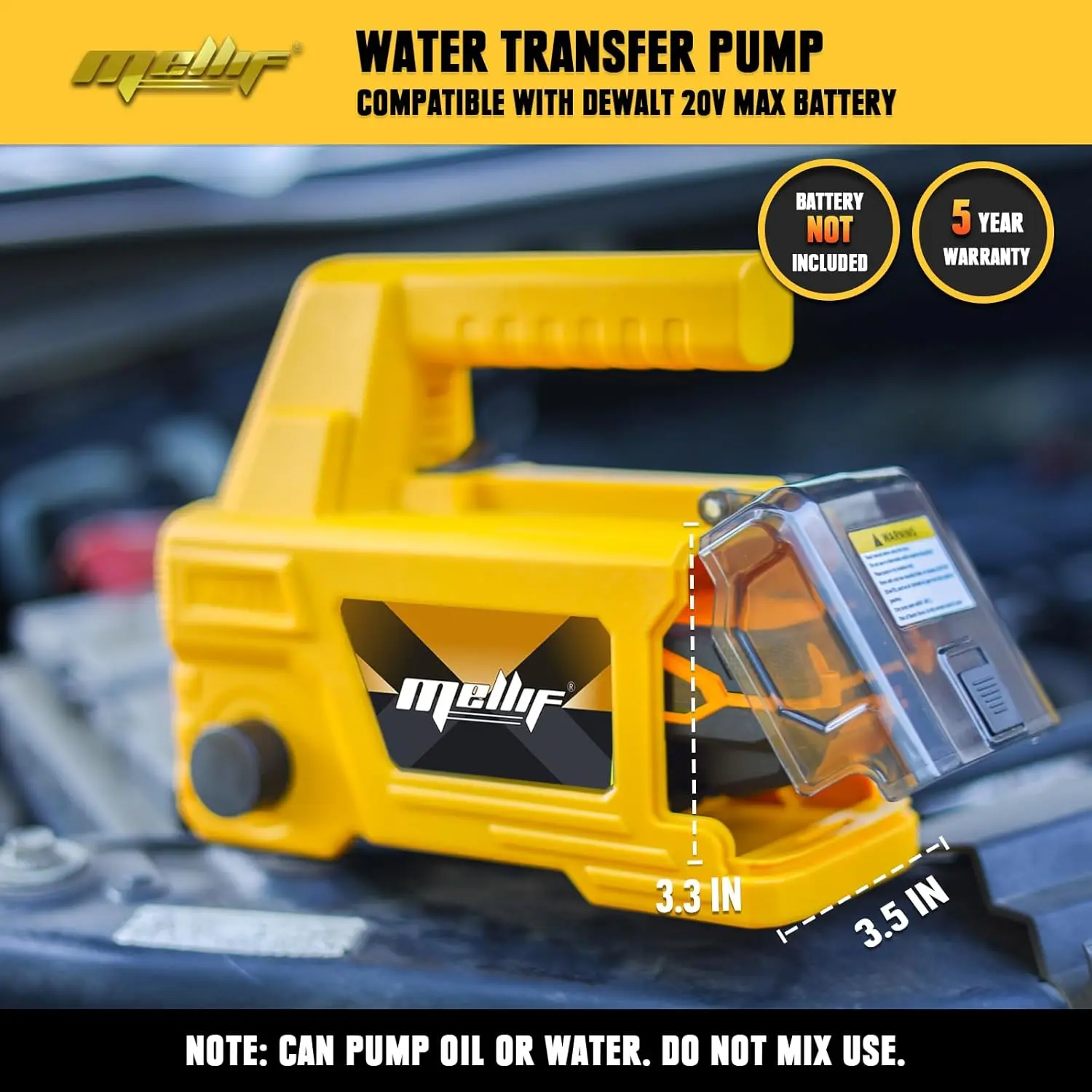 Portable Self-Priming Water , Electric Water Transfer Pump Support Oil Transfer for Garden