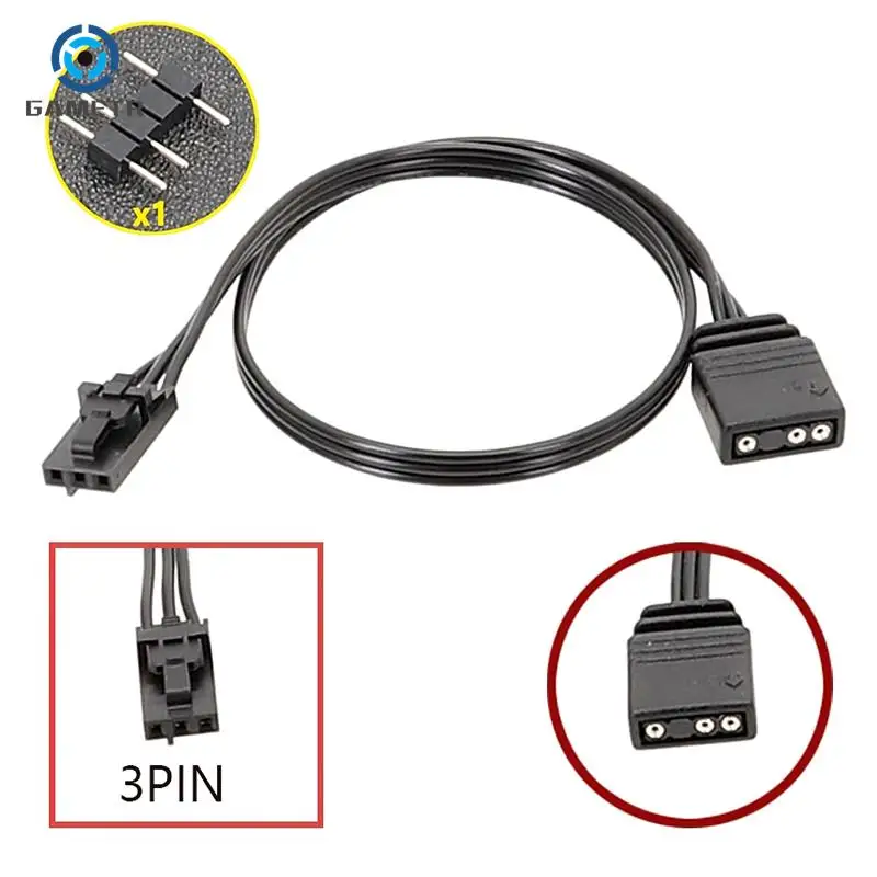 Adapter Cable For Corsair RGB To Standard ARGB 4Pin 3Pin Adapter Connector Pirate Ship Controller Adapter Line QL LL120 ICUE