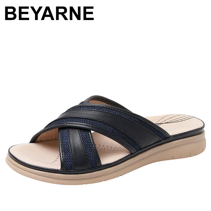 Women Slippers Platform Mesh Open Toe Mixed Color Wedges Female Sandals Summer Outdoor Beach slipper women Shoes Comfy