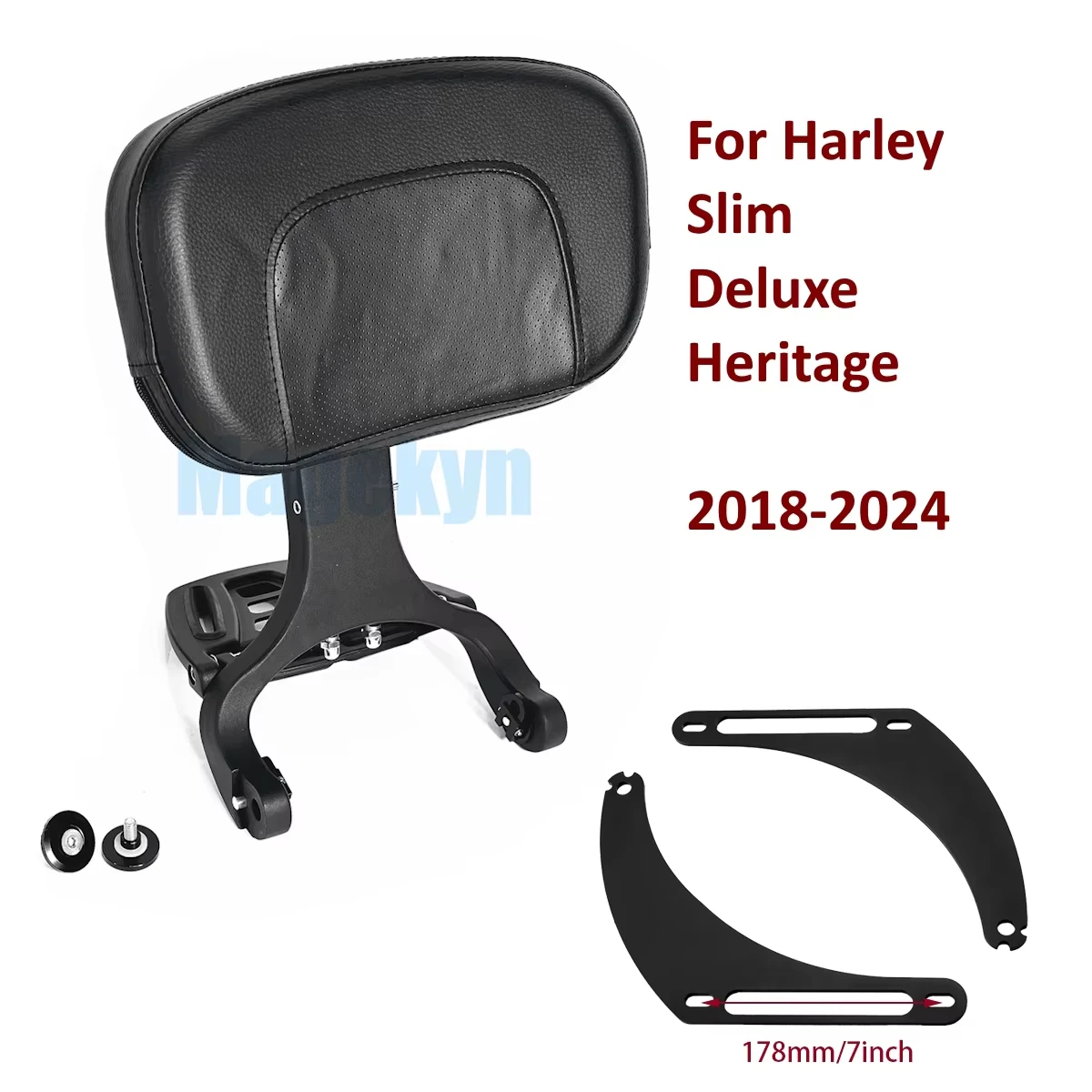 Multi Purpose Driver Passenger Backrest & Luggag Rack For Harley Softail Slim Deluxe Heritage FLSTC 2001-2017 18-24 Motorcycle