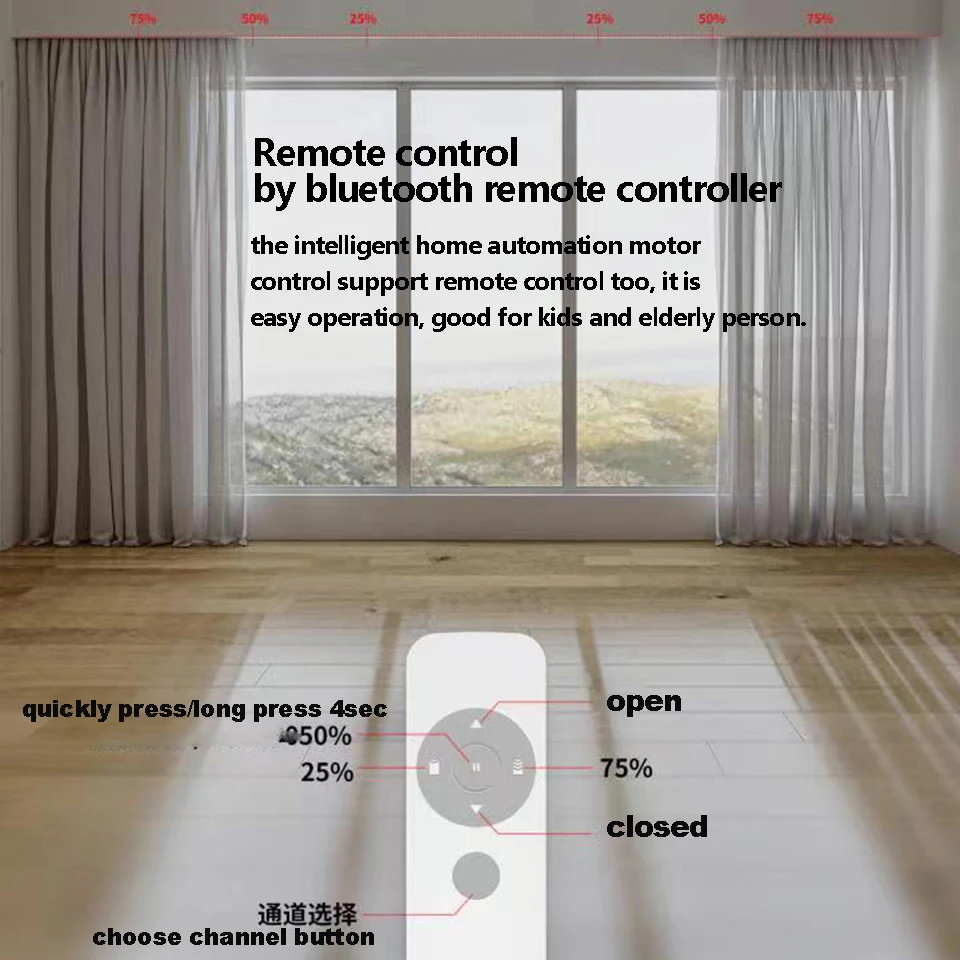 Raex Tuya zigbee Electric Smart Curtain Motor Intelligen engine bluetooth control Support Voice Control Alexa Google Assistant