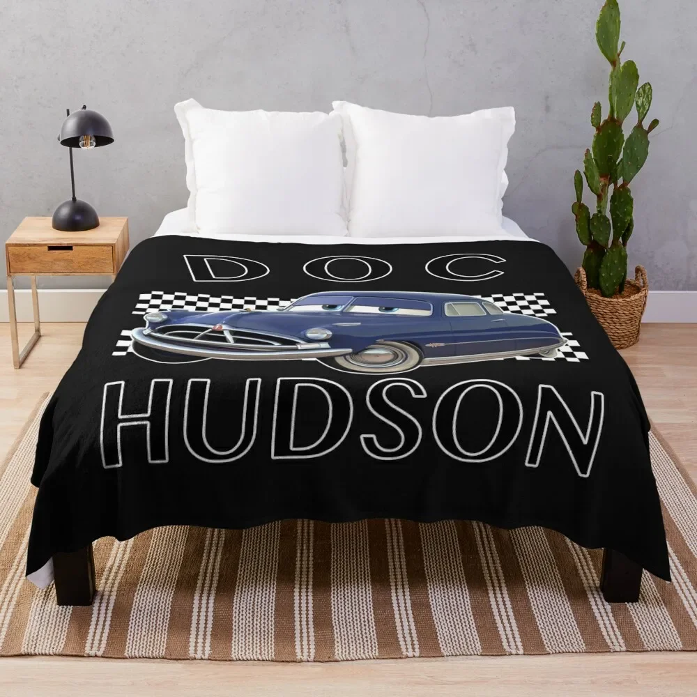 

Cars Boys Doc Hudson Throw Blanket Decorative Sofa Flannels Blankets