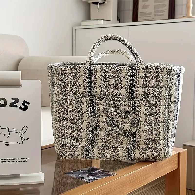 Large foldable woven rattan storage basket, thick and portable handle, 1.0mm tolerance