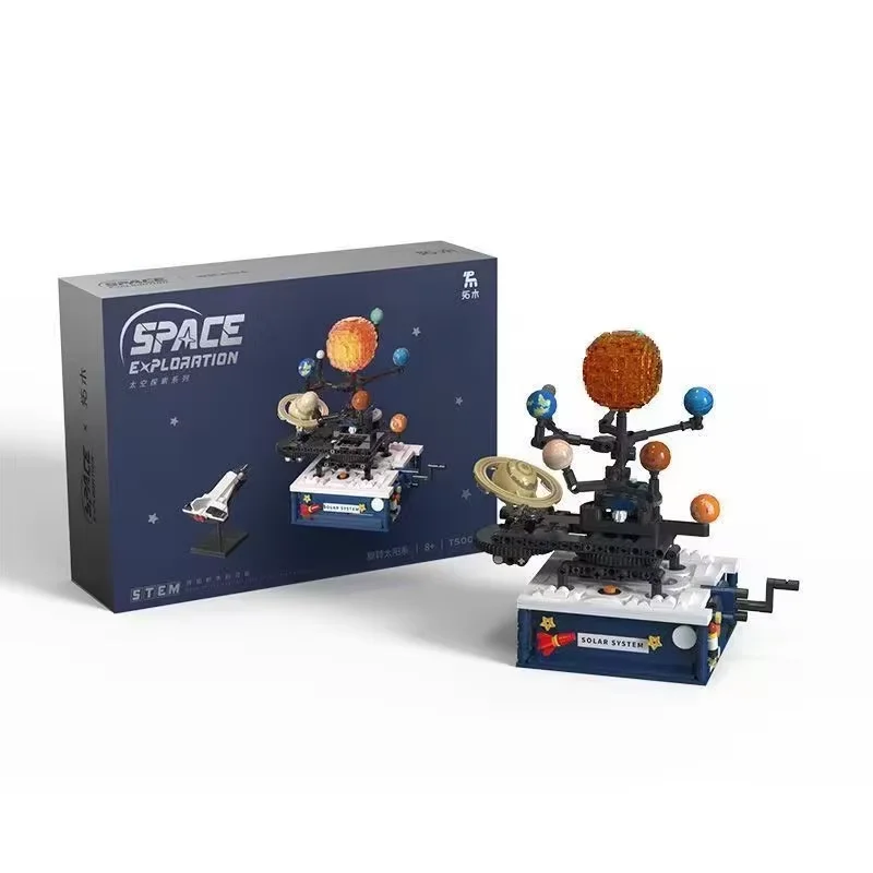 

Технический конструктор-модель: Солнечная система (MOC), развивающий конструктор для детей, подарок на день рождения, модель C