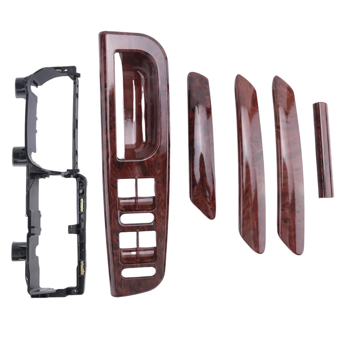 Interruptor de manija de puerta de caoba con base para VW-Passat B5 98-05 3B 186717 E 3B 4867179 B 3B 0867180 Un 3B 4867180 B 3B 4867372