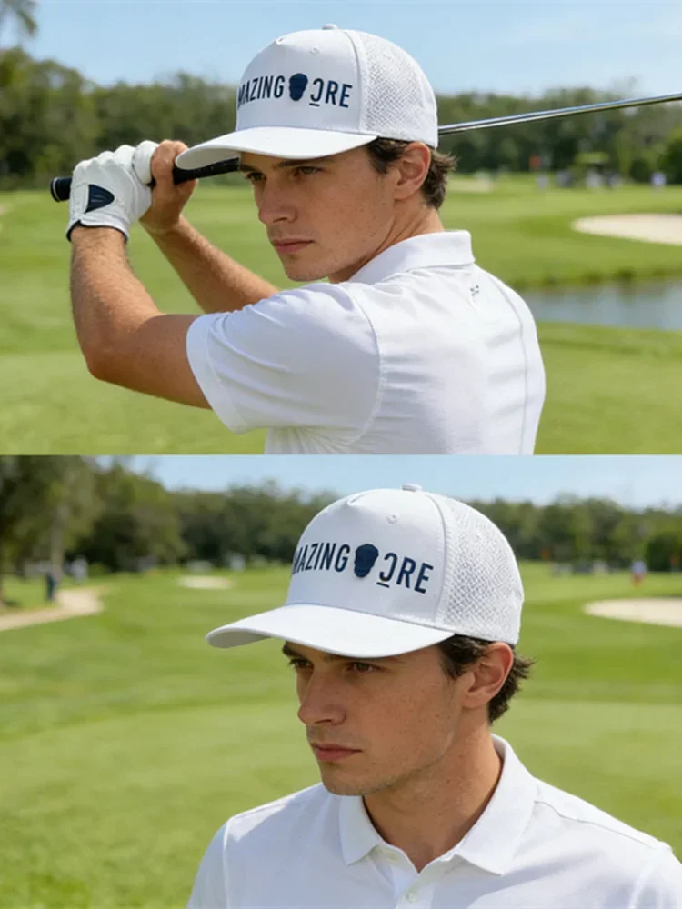 Summer Golf Wear Men 2026 High Quality Golf Cap New Ventilate Sunscreen Flat Cap Outdoor Sports Tennis Cap Women Baseball Hat